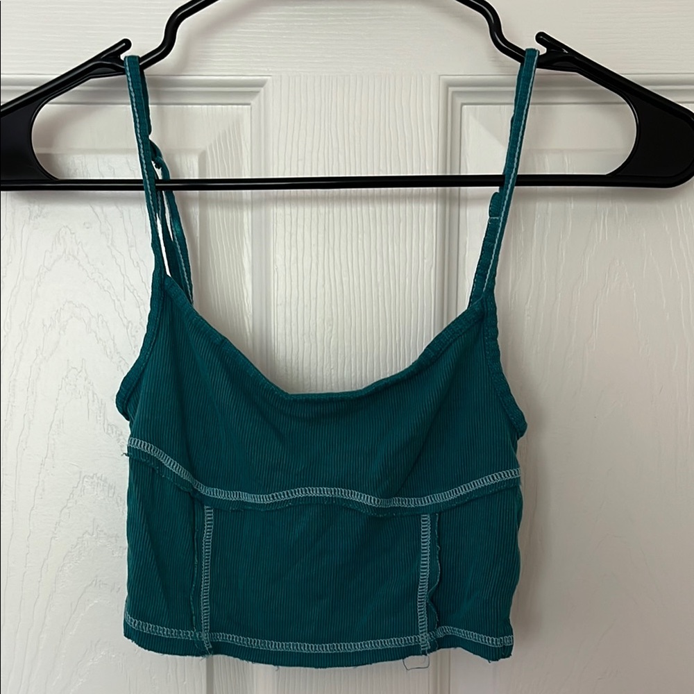 Urban Outfitters Teal Women's Crop Top